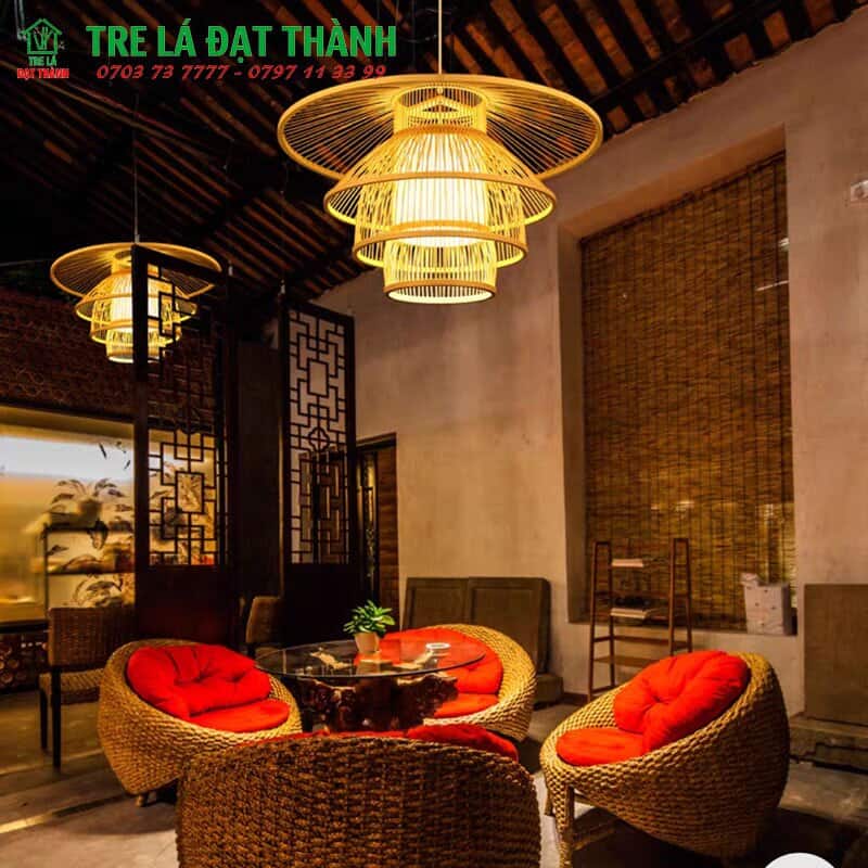 Đèn Tăm Tre Bông Sen - DMT060